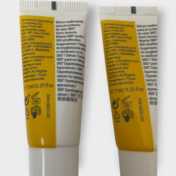 StriVectin Peptight 360 Tightening Eye Serum Mini Travel Size .25oz Set of 4 - Picture 3 of 6